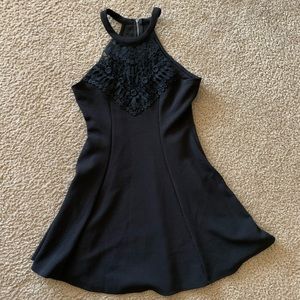 Black halter dress - Size small